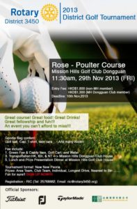 E-Poster of 2013 District Golf Tournament