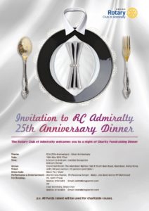 RCA 25th Anniversary Ball Poster Design with logo